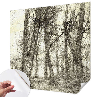 Papel de parede infantil Melancolia da Floresta