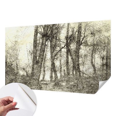 Papel de parede infantil Melancolia da Floresta