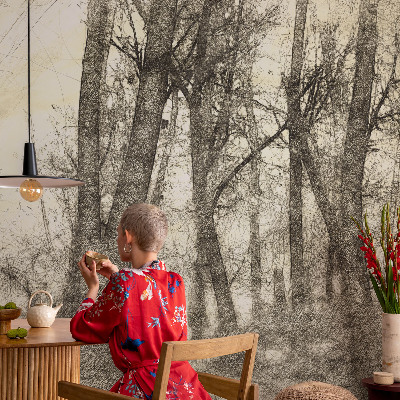 Papel de parede infantil Melancolia da Floresta