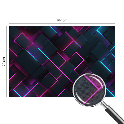 Autocolante de parede fotográfico Geometria de néon