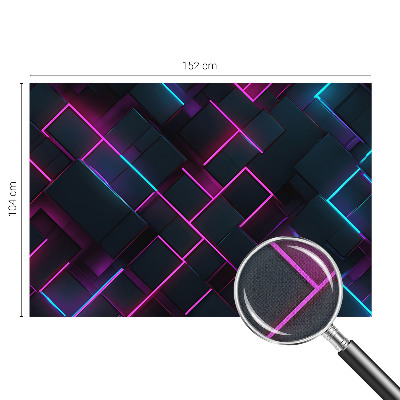 Autocolante de parede fotográfico Geometria de néon