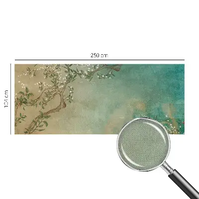 Papel de parede para criança com padrão floral em tons harmónicos