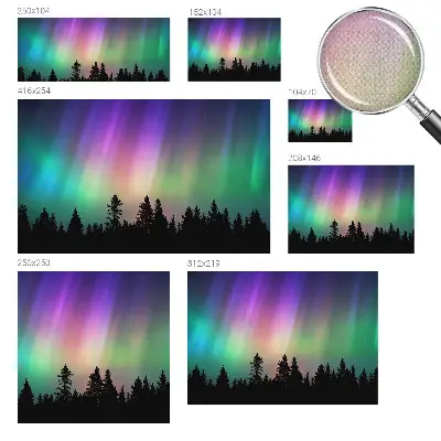 Papel de parede 3D com estampa de céu mágico