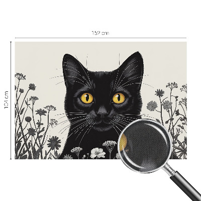 Papel de parede autocolante para quarto Flores de gato