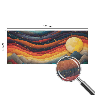 Papel de parede 3D Montanhas coloridas