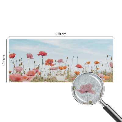 Autocolante de parede fotográfico Flores de papoula
