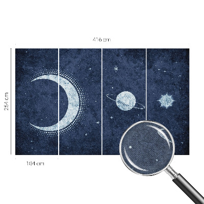 Papel de parede para criança com motivo de estrelas
