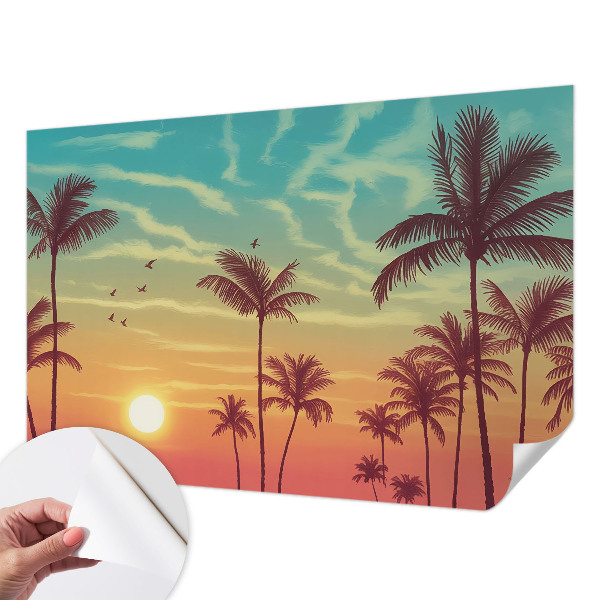Papel de parede autocolante para quarto Paisagem tropical