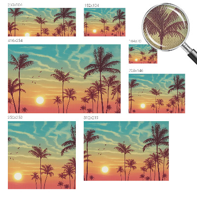 Papel de parede autocolante para quarto Paisagem tropical
