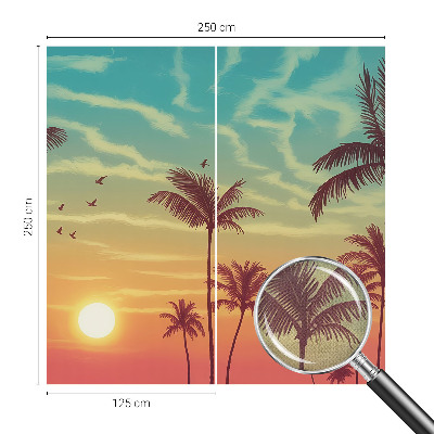 Papel de parede autocolante para quarto Paisagem tropical