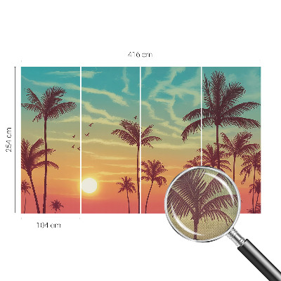 Papel de parede autocolante para quarto Paisagem tropical