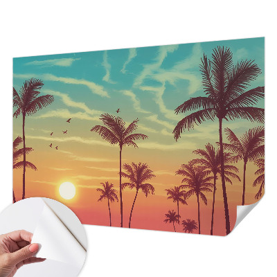 Papel de parede autocolante para quarto Paisagem tropical