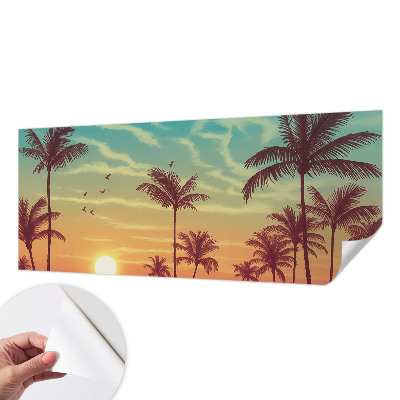 Papel de parede autocolante para quarto Paisagem tropical