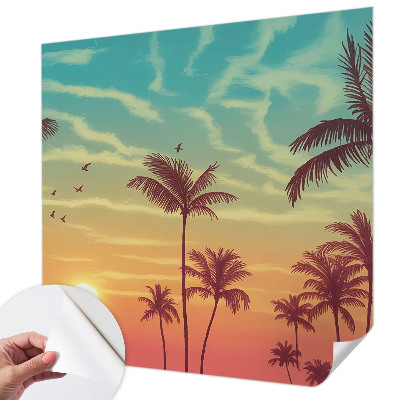 Papel de parede autocolante para quarto Paisagem tropical