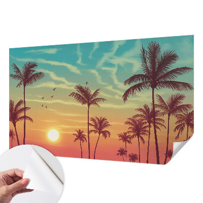 Papel de parede autocolante para quarto Paisagem tropical