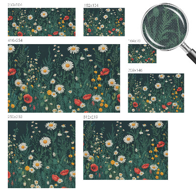 Papel de parede 3D Flores silvestres