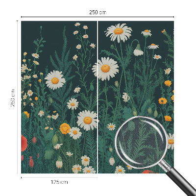 Papel de parede 3D Flores silvestres