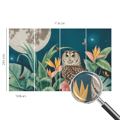 Papel de parede infantil Safári da Lua