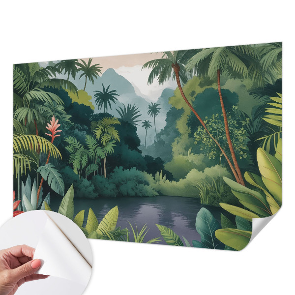 Papel de parede autocolante para quarto Cenário exótico