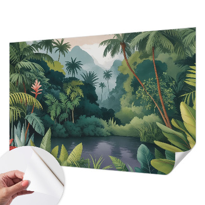 Papel de parede autocolante para quarto Cenário exótico