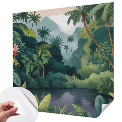 Papel de parede autocolante para quarto Cenário exótico