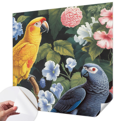 Papel de parede autocolante Pássaros exóticos