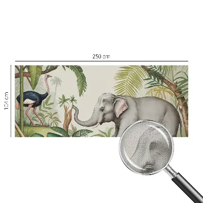 Autocolante de parede fotográfico com cena exótica
