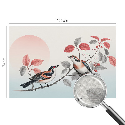 Papel de parede 3D Pássaros sentados