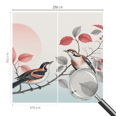 Papel de parede 3D Pássaros sentados