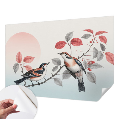 Papel de parede 3D Pássaros sentados