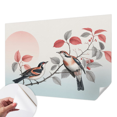 Papel de parede 3D Pássaros sentados