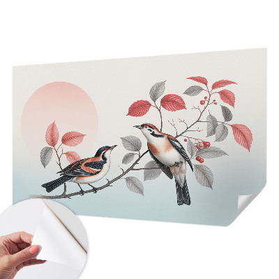 Papel de parede 3D Pássaros sentados