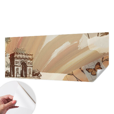 Papel de parede autocolante para sala Viagem exótica