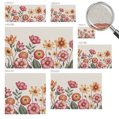 Autocolante de parede fotográfico com arranjo floral