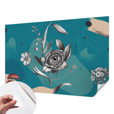 Papel de parede para criança com estampa Olho de Flor