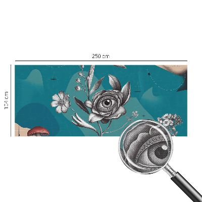 Papel de parede para criança Olho de flor