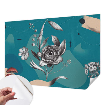 Papel de parede para criança com estampa Olho de Flor