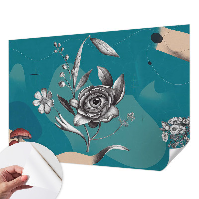 Papel de parede para criança com estampa Olho de Flor