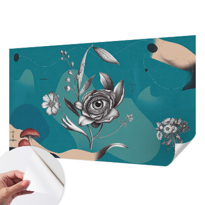 Papel de parede para criança com estampa Olho de Flor