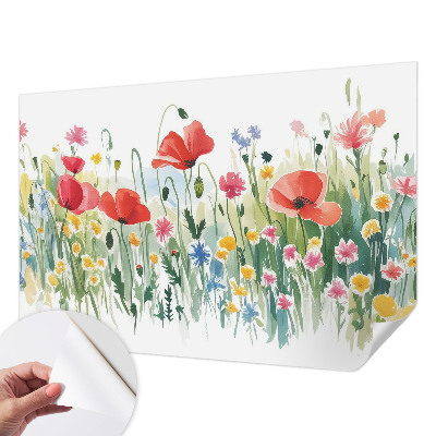 Papel de parede infantil Prado de verão