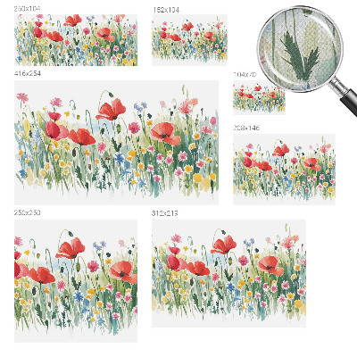 Papel de parede infantil Prado de verão