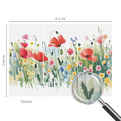 Papel de parede infantil Prado de verão