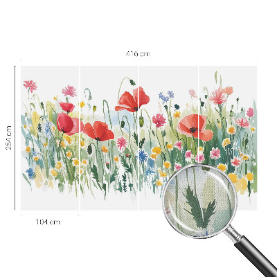 Papel de parede infantil Prado de verão
