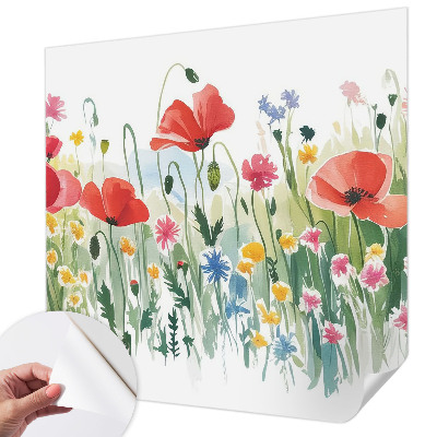 Papel de parede infantil Prado de verão