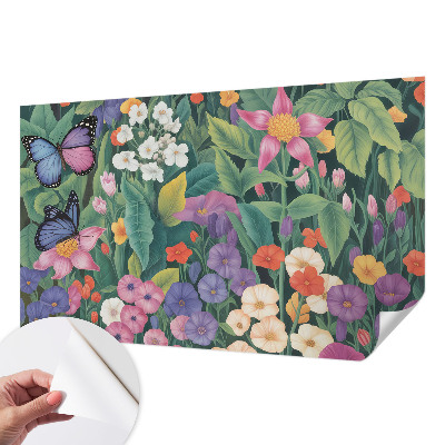 Papel de parede autocolante para sala Explosão de flores