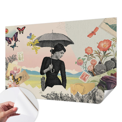 Autocolante de parede fotográfico Colagem romântica