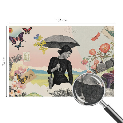 Autocolante de parede fotográfico Colagem romântica