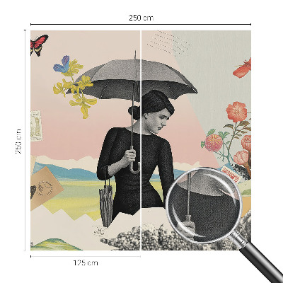 Autocolante de parede fotográfico Colagem romântica