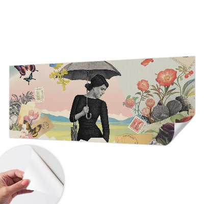 Autocolante de parede fotográfico Colagem romântica