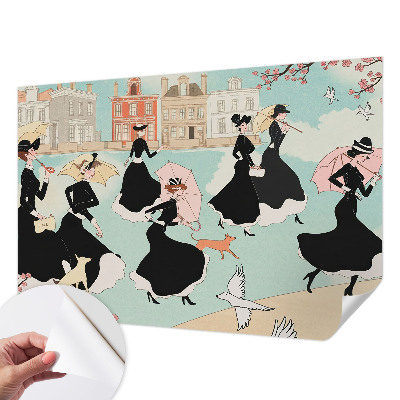 Papel de parede autocolante Mulheres caminhando